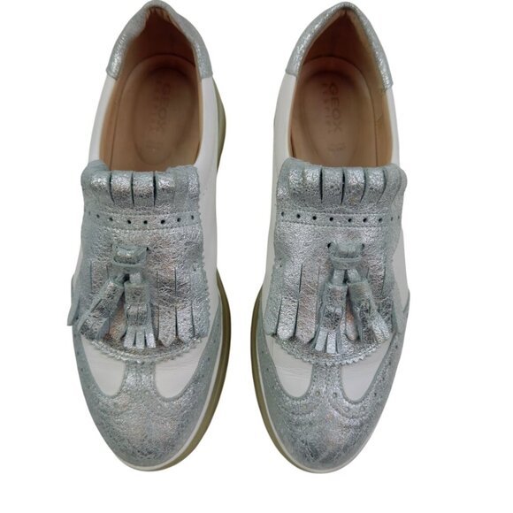 Geox Shoes - Geox Respira Slip-On Oxfords Tassel Fringe Platform Shoes Women's Size 38/7